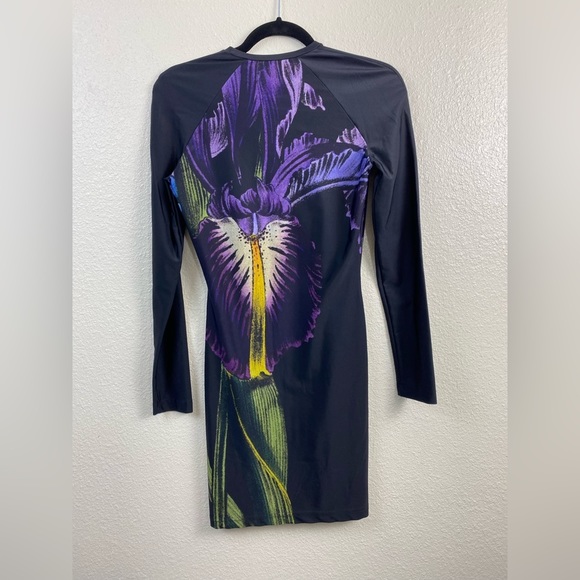 Christopher Kane Dress Womens size Small Stretch Floral Bodycon Party Cocktail - Picture 2 of 13